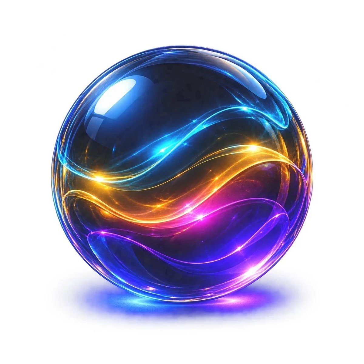 Product Marketing - Neon Glass Energy Orb — output 1