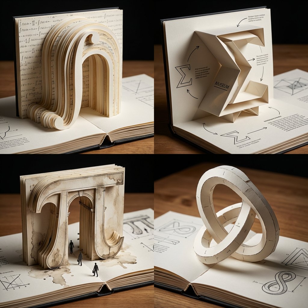 Infographic / Edu Visual - Pop-Up Paper Engineering of Mathematical Symbols — output 1