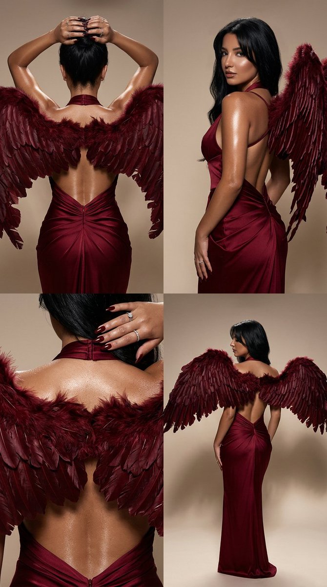 Product Marketing - Dark Luxury Fallen Angel Editorial — output 1
