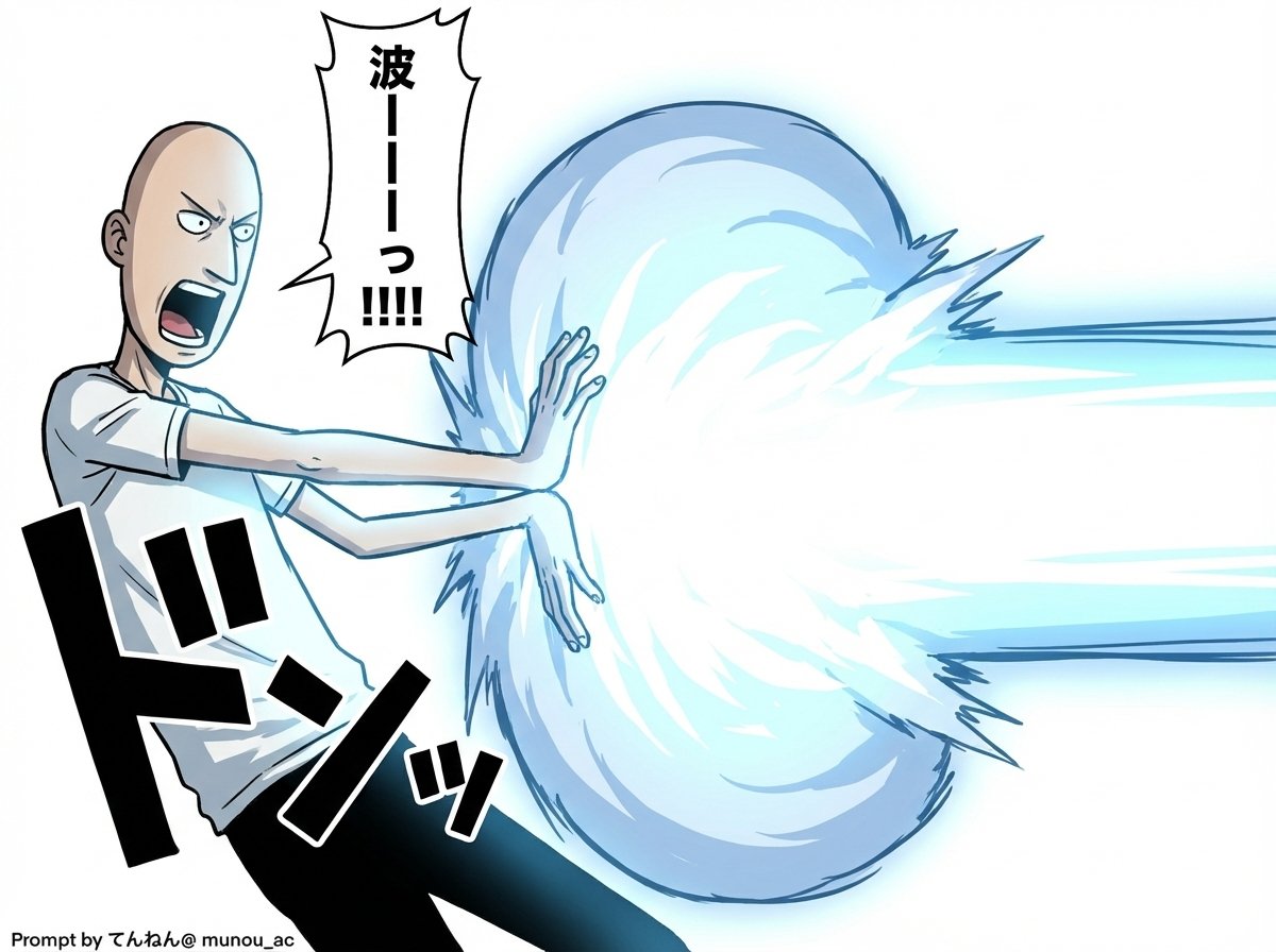 Comic / Storyboard - Kamehameha Attack Image Generation (Technical Prompt) — output 1