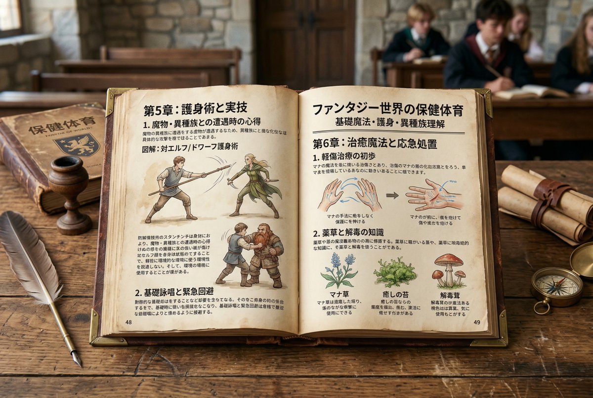 Infographic / Edu Visual - Template for generating a fictional textbook page — output 1