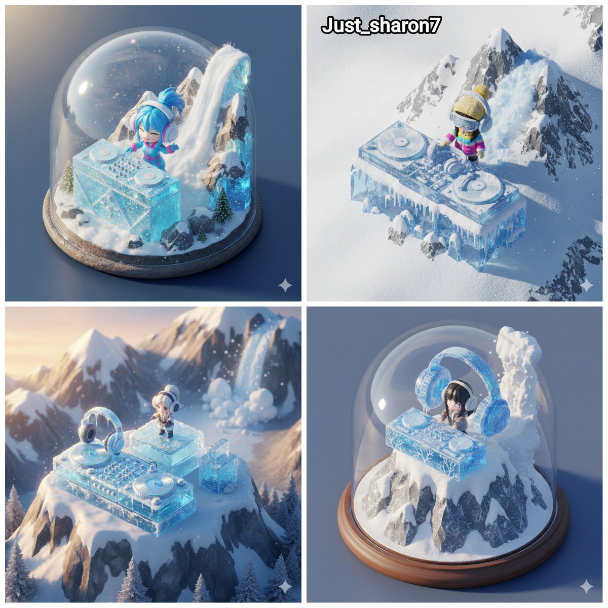 Game Asset - Isometric Miniature DJ Setup Scene — output 1