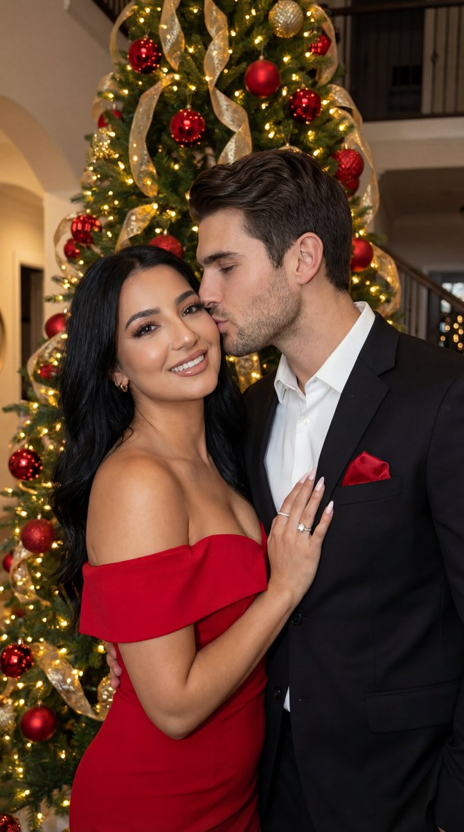 Social Media Post - Luxury Holiday Couple Editorial Portrait — output 1