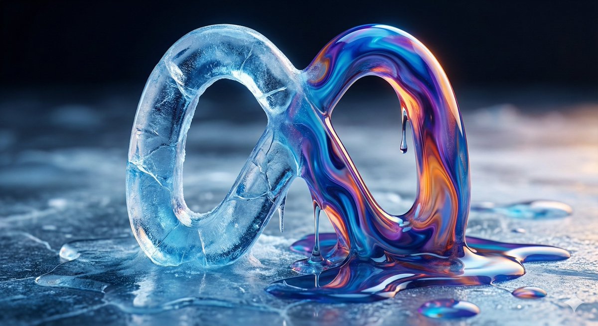 Ice and Liquid Hybrid Logo Design — output 1