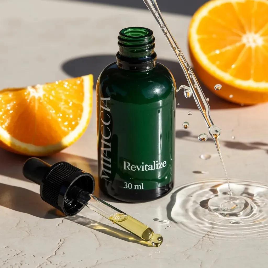 E-commerce Main Image - Citrus Skincare Product Macro Photography Prompt — output 1