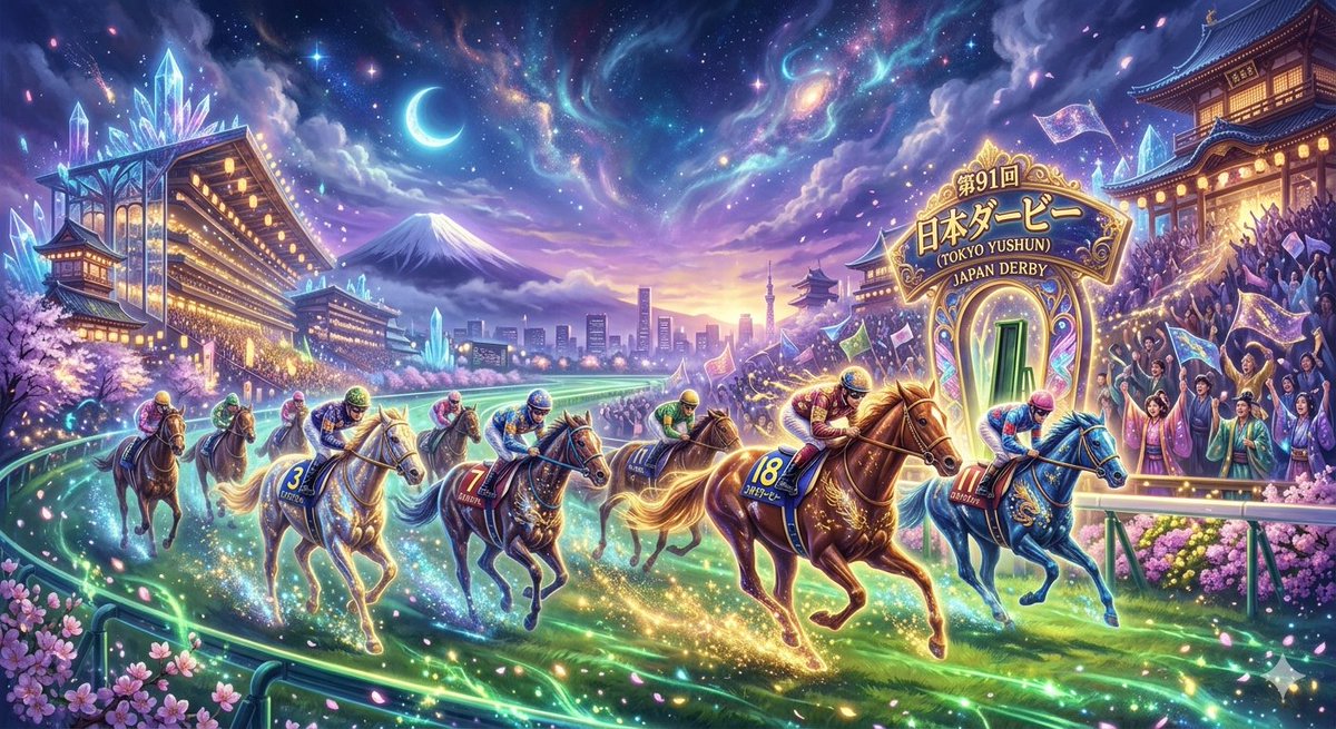 Fantasy Style Horse Racing Art — output 1