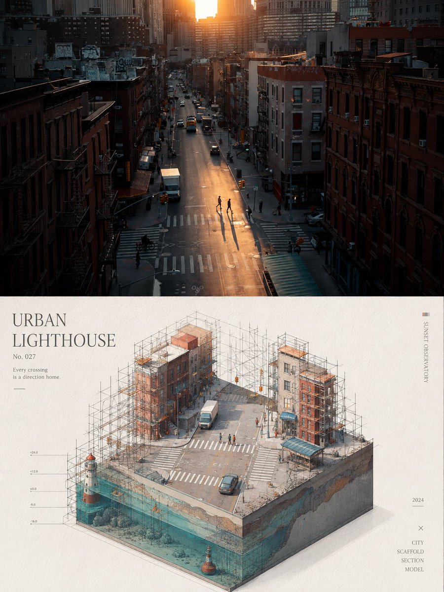 Infographic / Edu Visual - Isometric Mini Architectural Landscape Poster — output 1