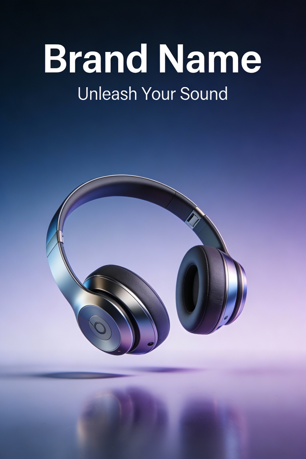 Sleek Minimalist Wireless Headphone Ad — output 1