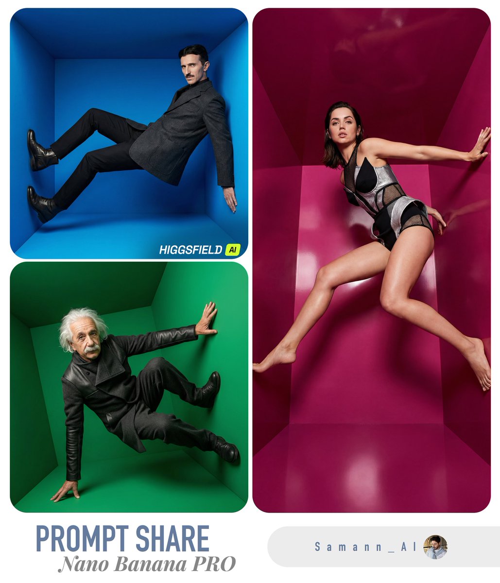 Product Marketing - High-Fashion Editorial in Anti-Gravity Color Box — output 1