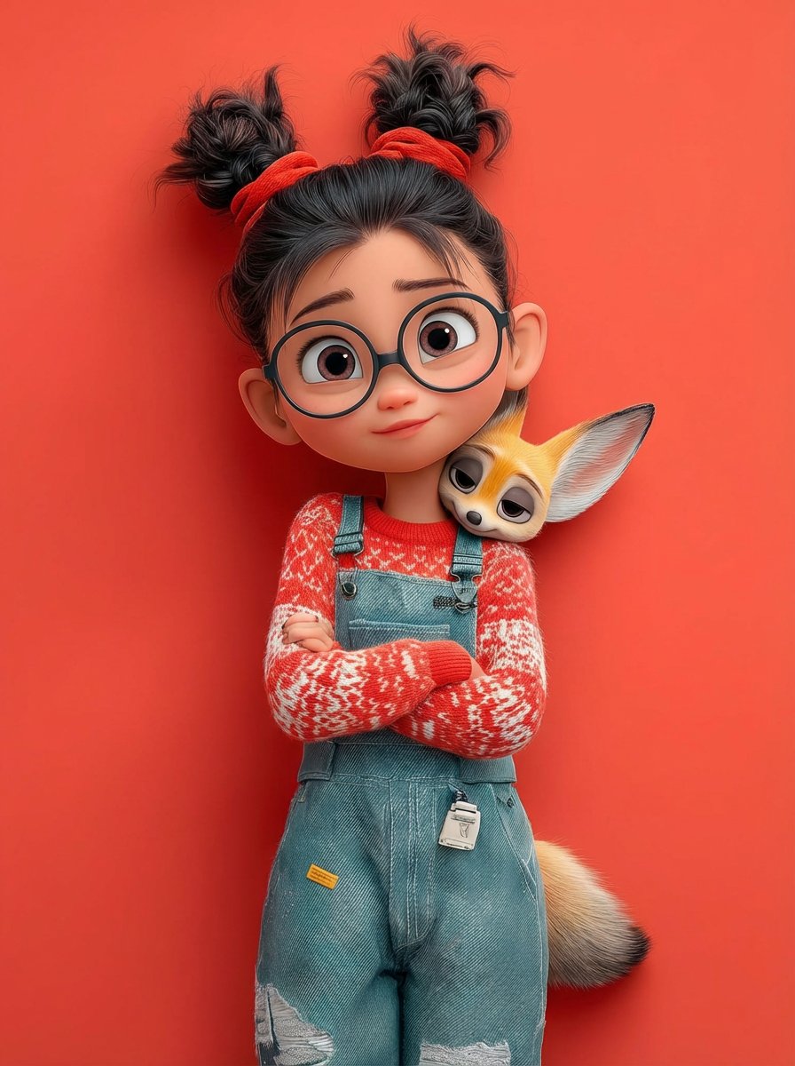 Profile / Avatar - Pixar 3D Character Portrait with Fennec Fox — output 1