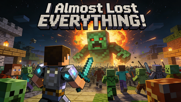Minecraft Survival Video Thumbnail — output 1