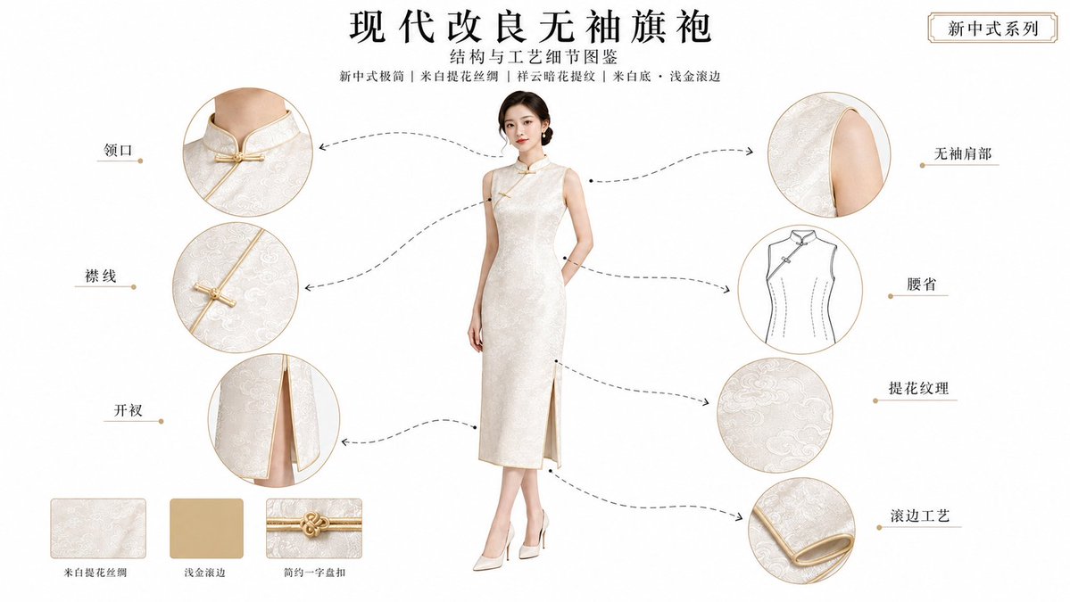 Infographic / Edu Visual - Qipao Design & Craft Infographic — output 1