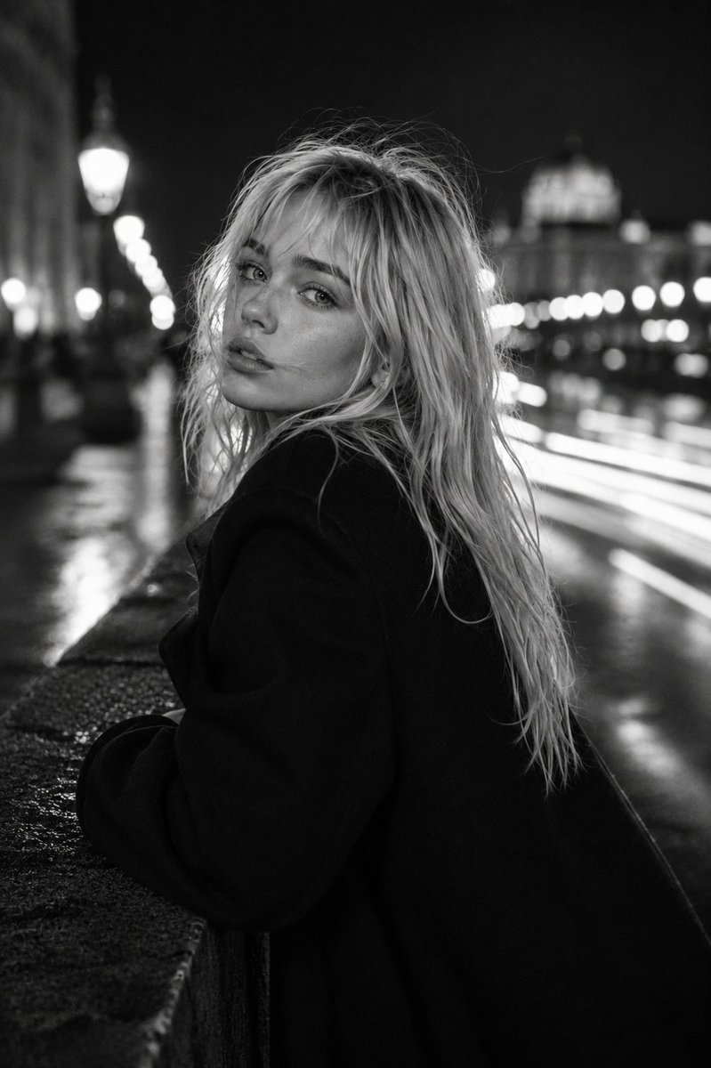Product Marketing - Monochrome Fashion Editorial Portrait — output 1
