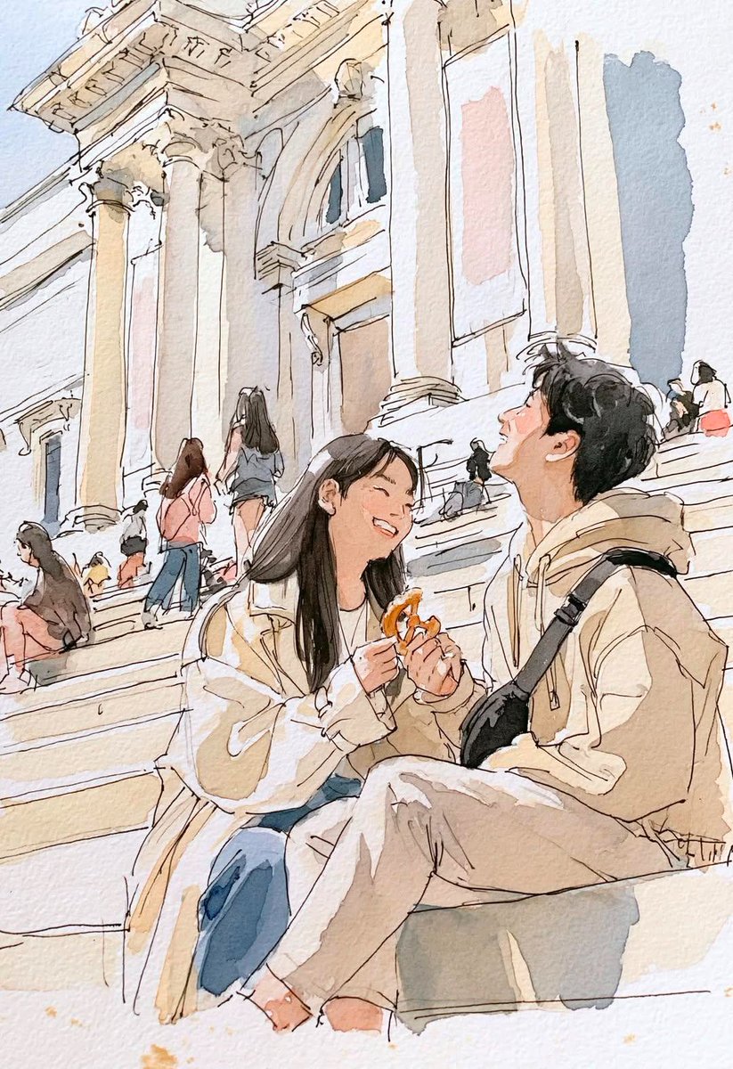 Comic / Storyboard - Watercolor Travel Sketchbook — output 1