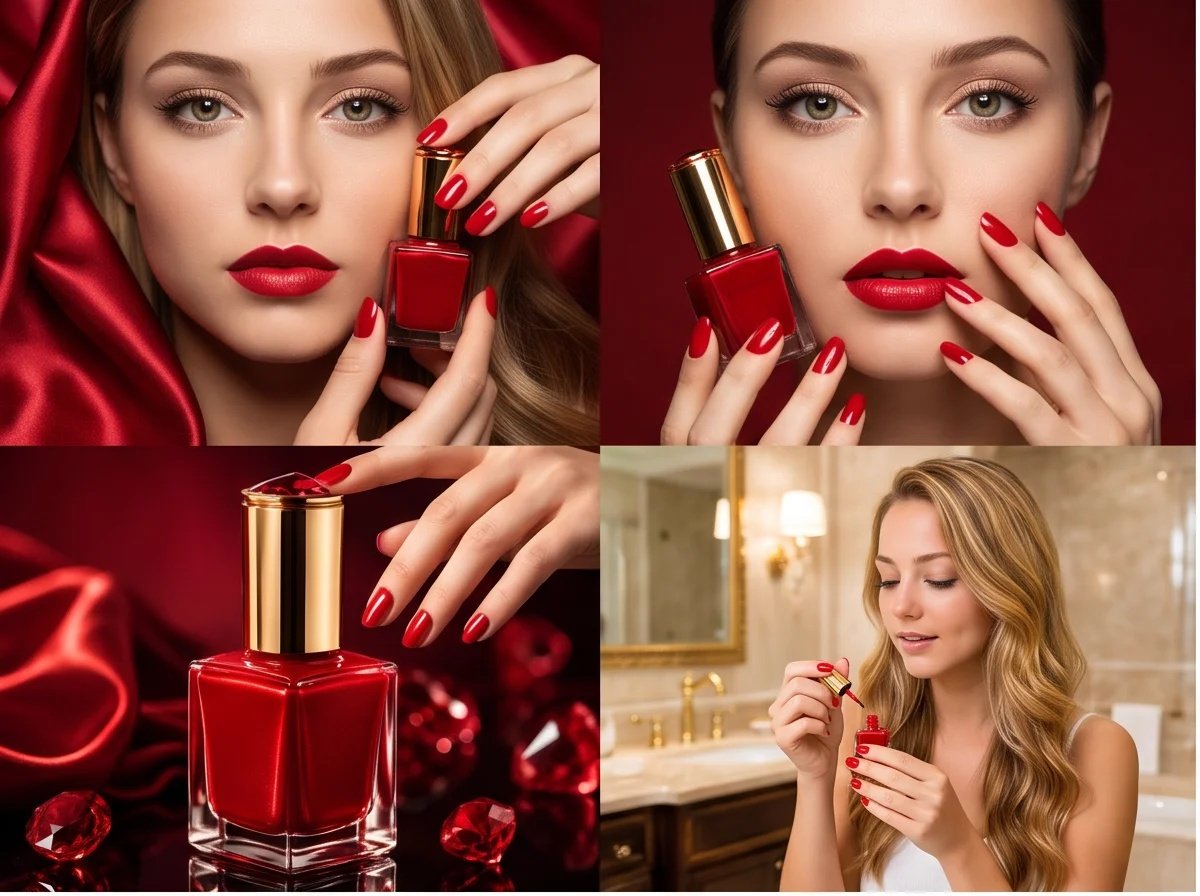 Comic / Storyboard - Luxury Red Nail Polish Storyboard — output 1