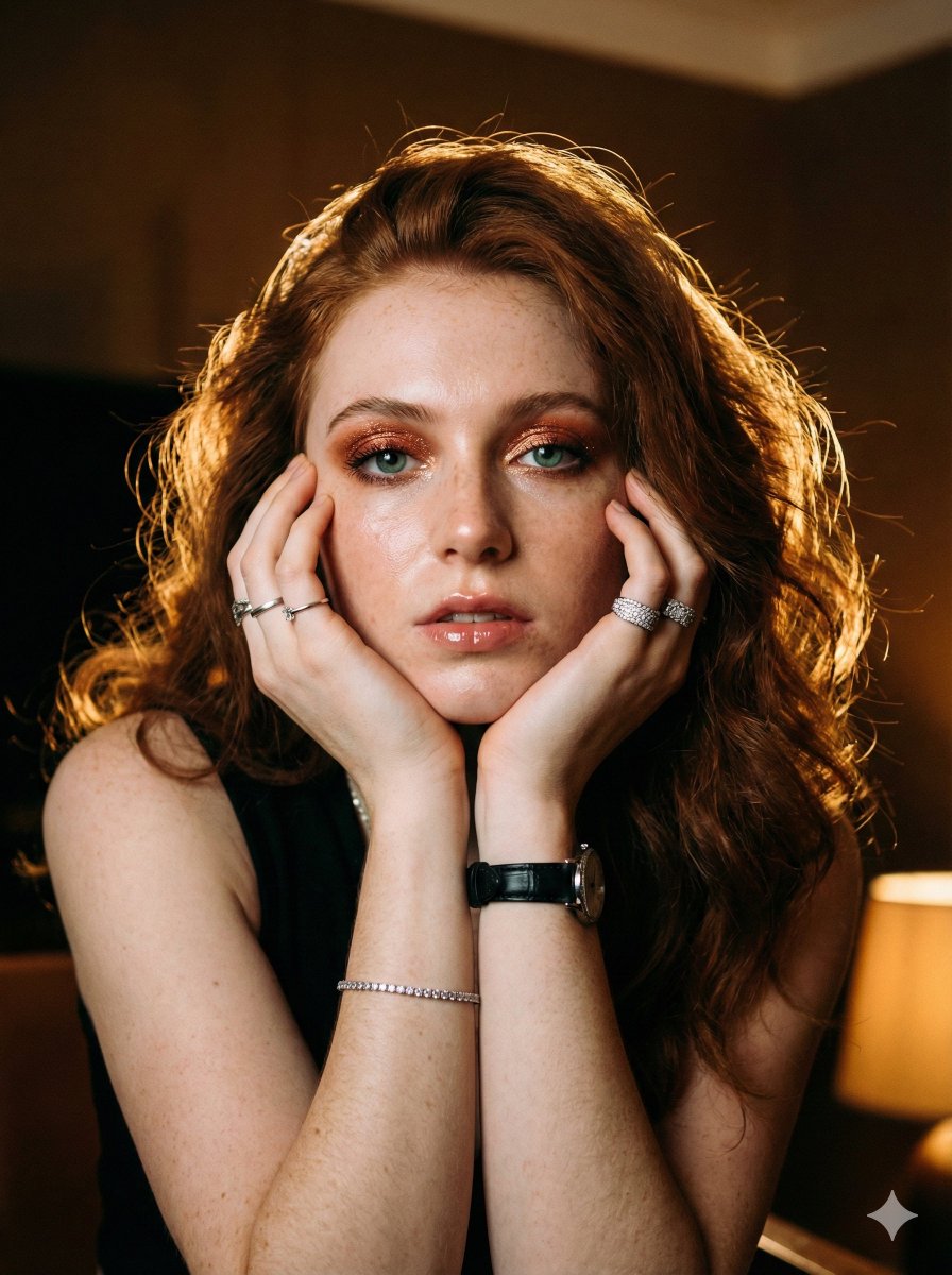 Cinematic Warm Tungsten Portrait — output 1