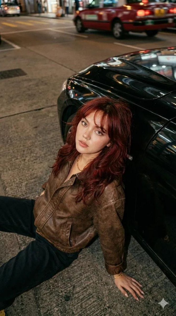 Cinematic Nighttime Street Portrait Prompt — output 1