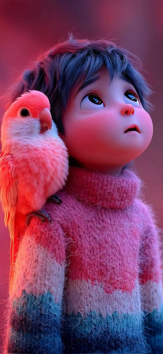 Game Asset - Pixar-Style 3D Animated Child Portrait with Animal — output 1