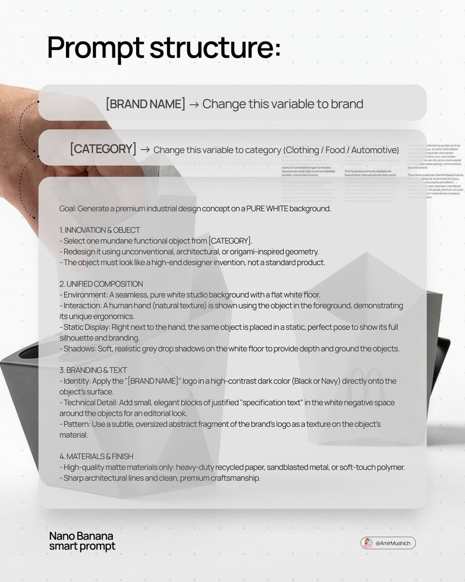 E-commerce Main Image - Industrial Design Concept Prompt — output 1