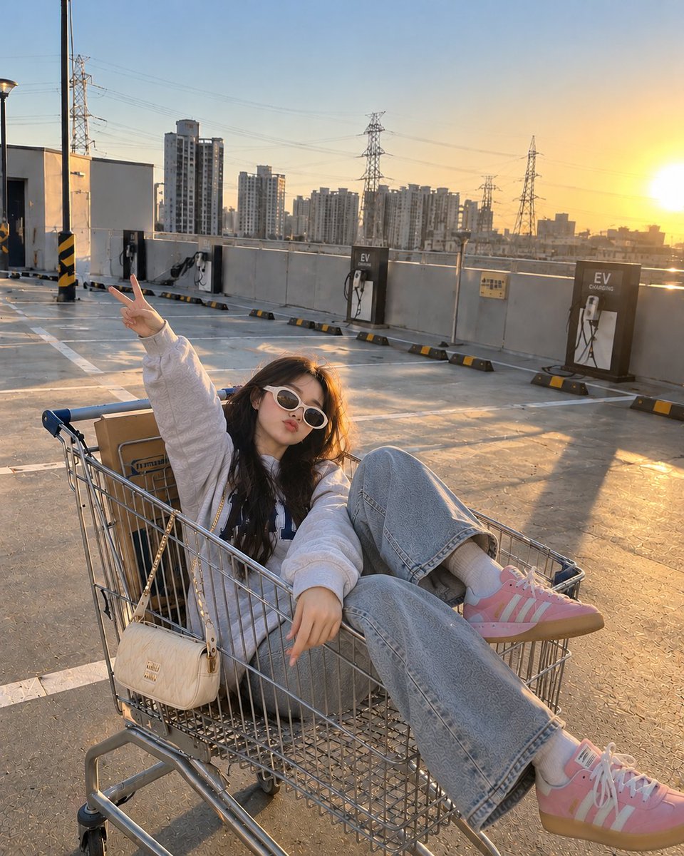 Social Media Post - Shopping Cart Rooftop Lifestyle Photo — output 1