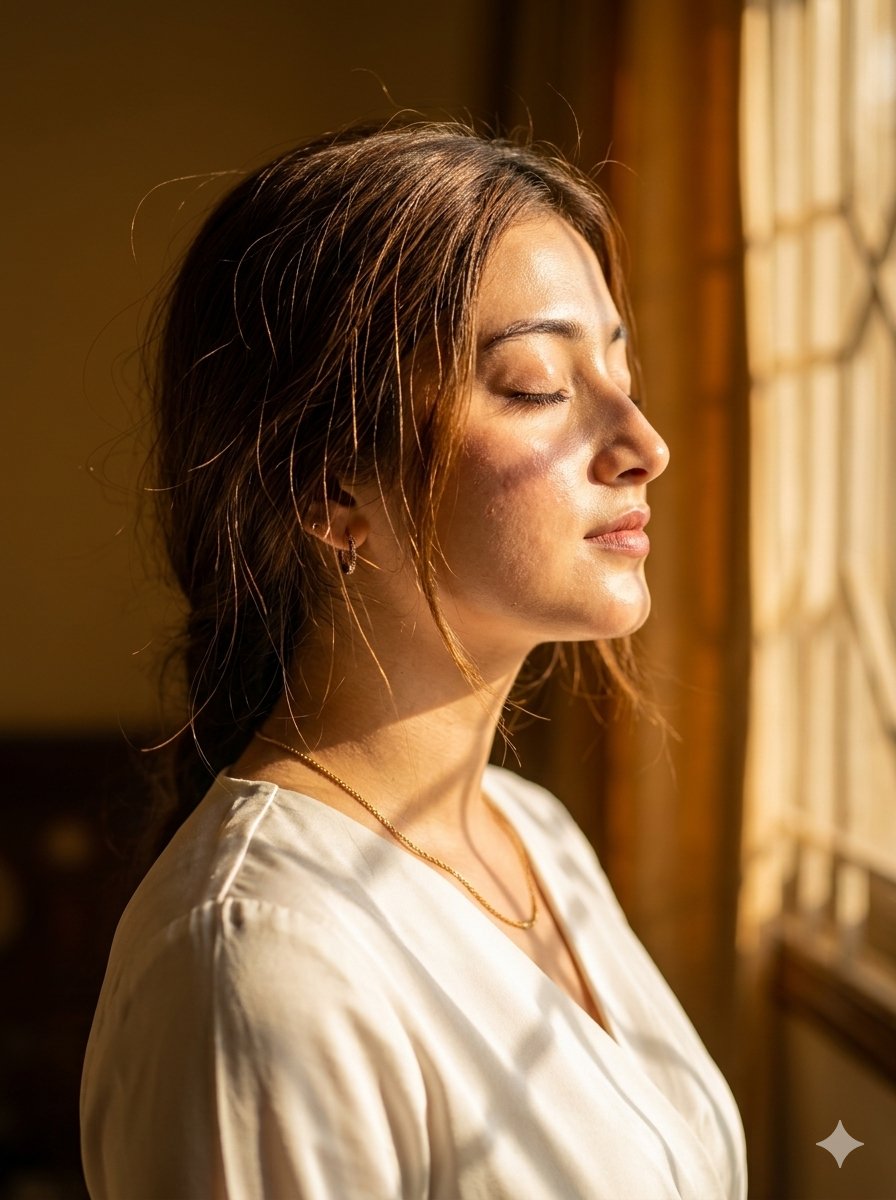 Profile / Avatar - Golden Sunlight Cinematic Portrait — output 1