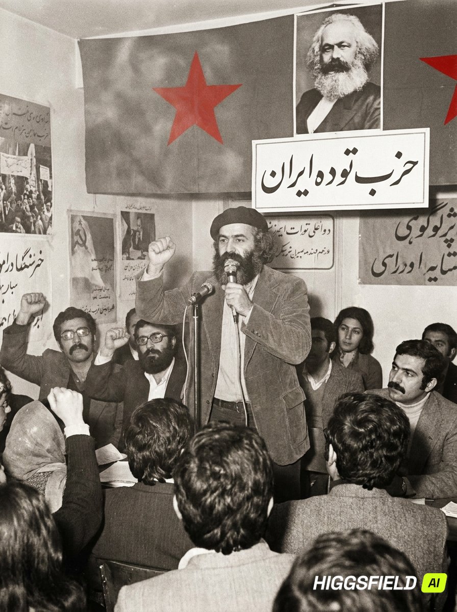Comic / Storyboard - 70s Iran Political Group Portrait — output 1