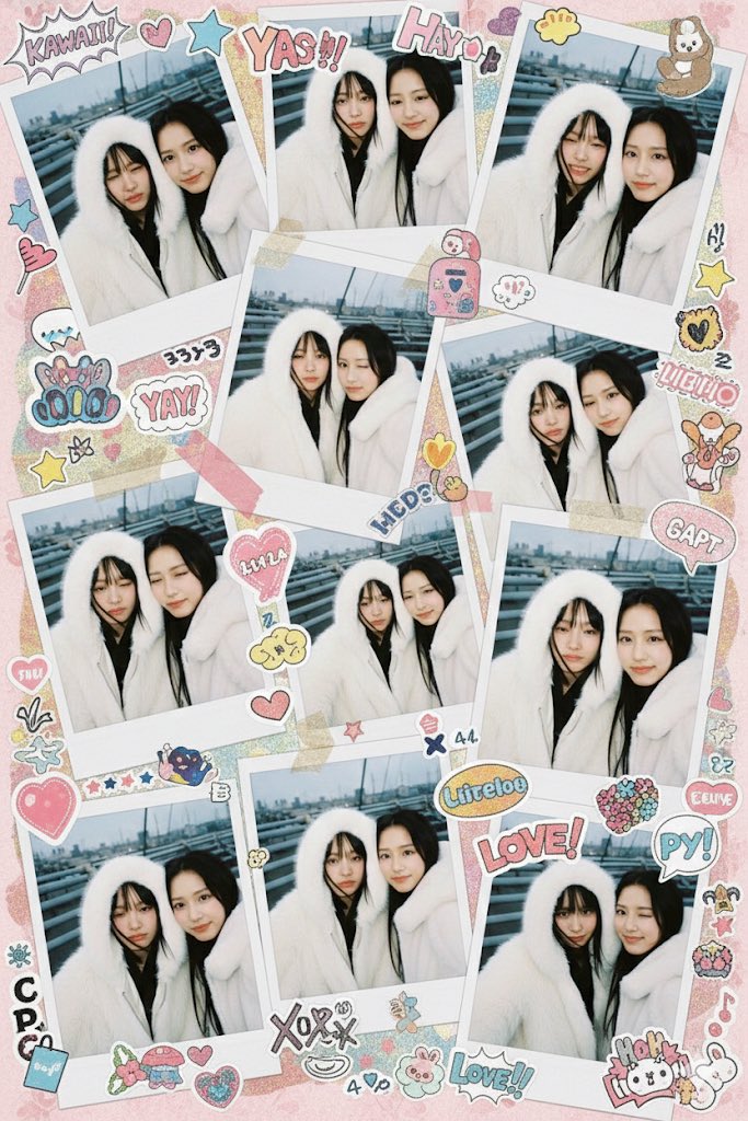 Kawaii Stylebook Collage with Polaroid Effect โ output 1