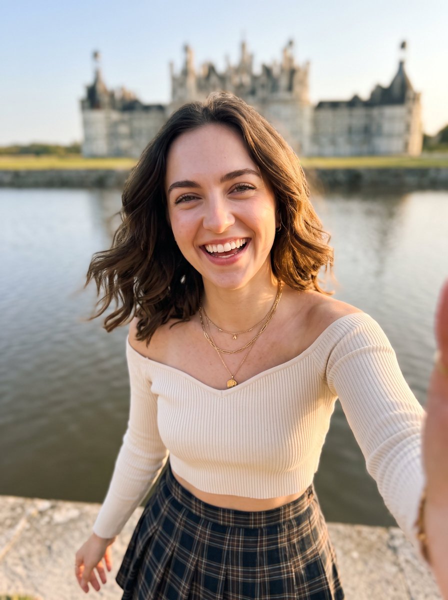 Profile / Avatar - Realistic European Castle Selfie — output 1