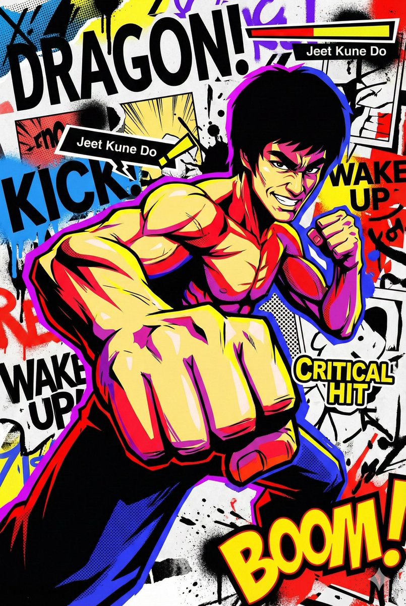 Persona 5-inspired pop-art anime poster for a custom chuunibyou character — output 1