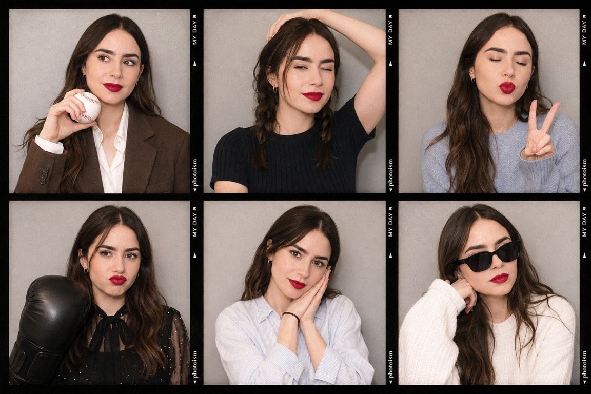 Profile / Avatar - Korean Photoism Photobooth Grid — output 1
