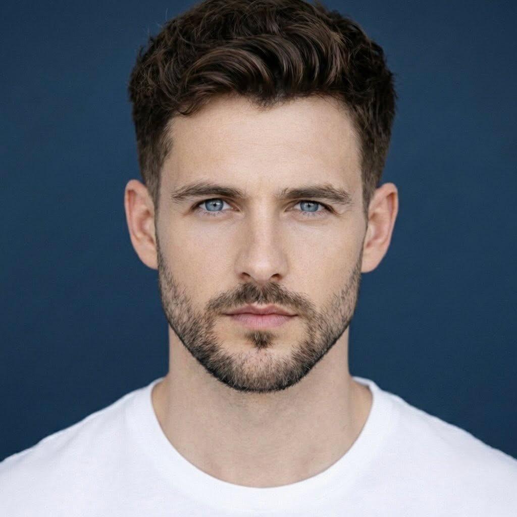 Profile / Avatar - Ultra-Realistic Close-Up Portrait of Handsome Young Man — output 1