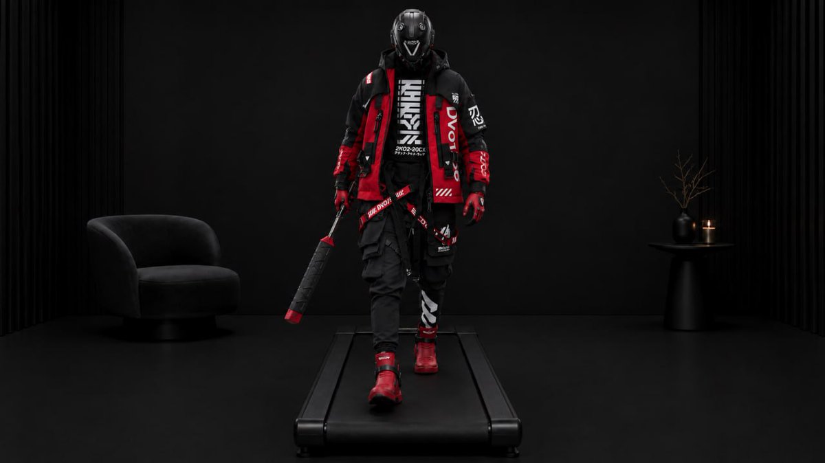 Product Marketing - Cyberpunk Treadmill Fashion Editorial — output 1