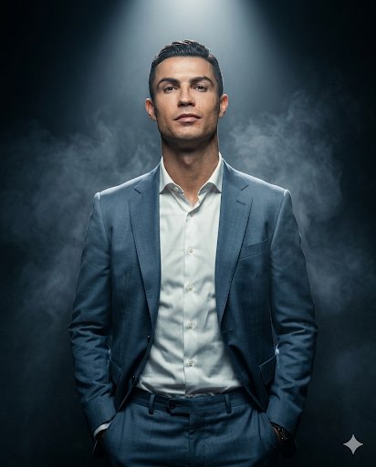 Profile / Avatar - Confident Studio Suit Portrait — output 1