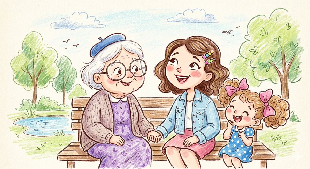 Comic / Storyboard - Crayon and Pencil Family Illustration — output 1