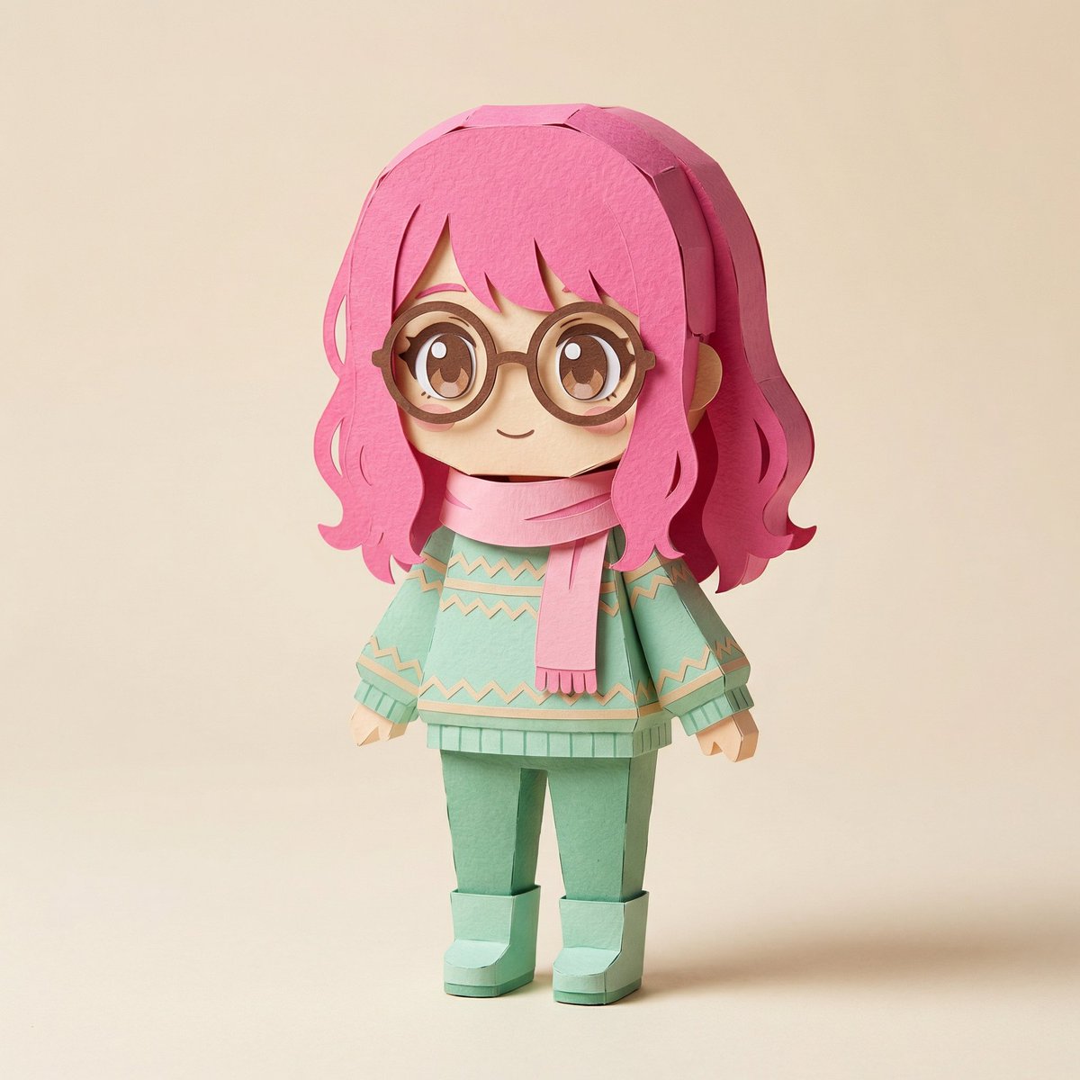 E-commerce Main Image - Image-to-SD Papercraft Conversion Prompt — output 1