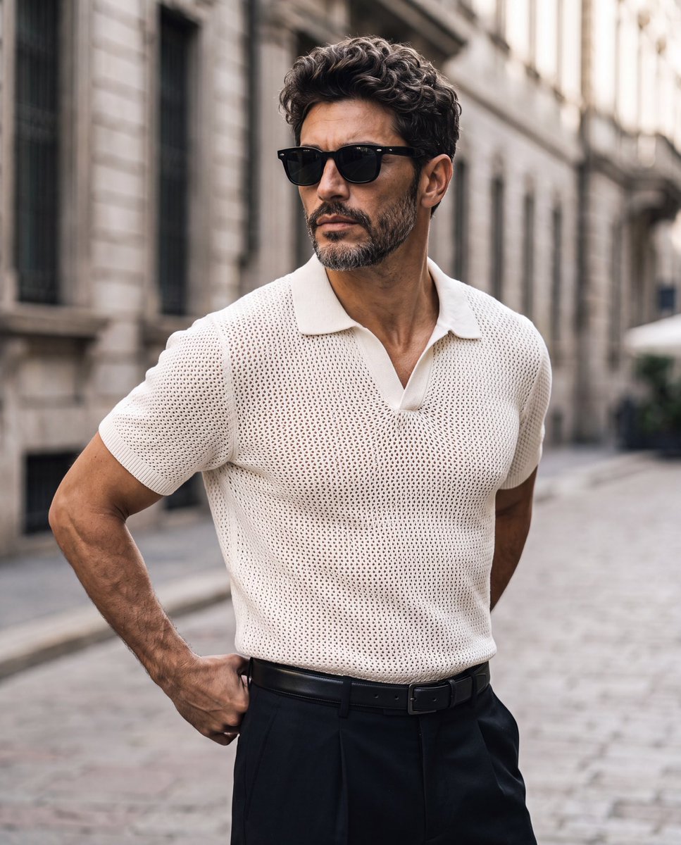 Profile / Avatar - Elegant European Street Portrait — output 1