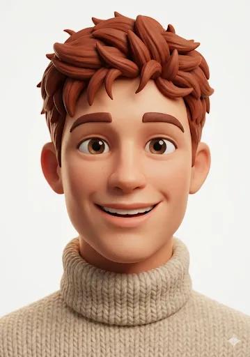 Profile / Avatar - Pixar/Disney Style 3D Character Portrait — output 1