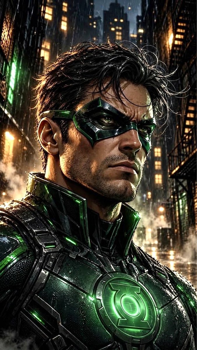 Comic / Storyboard - Dramatic Green Lantern Comic Portrait — output 1