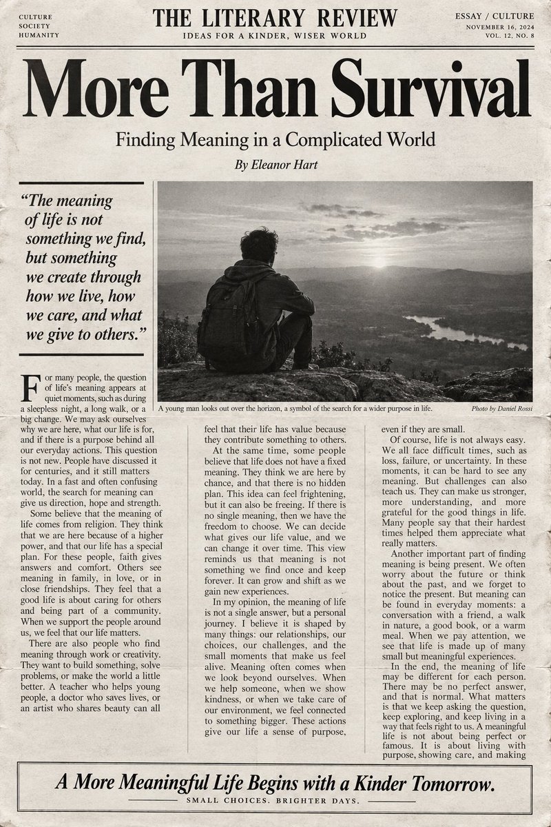 Infographic / Edu Visual - English Editorial Newspaper Layout — output 1