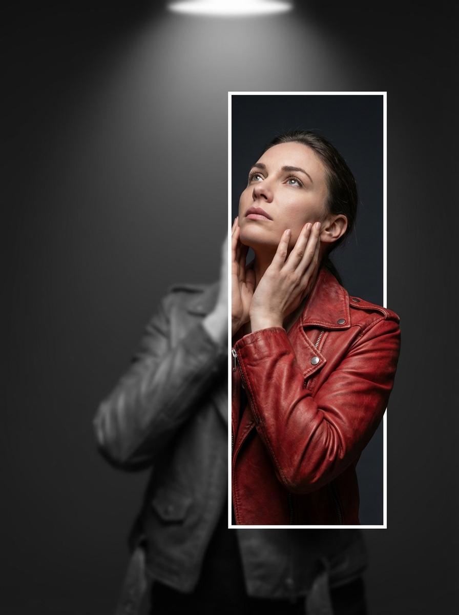 3D Breaking Frame Portrait Prompt — output 1