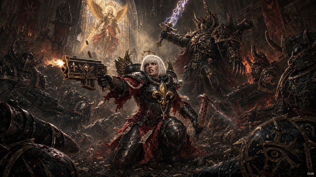 YouTube Thumbnail - Sister of Battle Rising