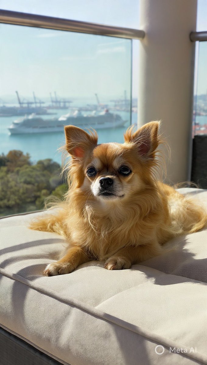 Structured Photorealistic Chihuahua on Balcony (Duplicate) — output 1