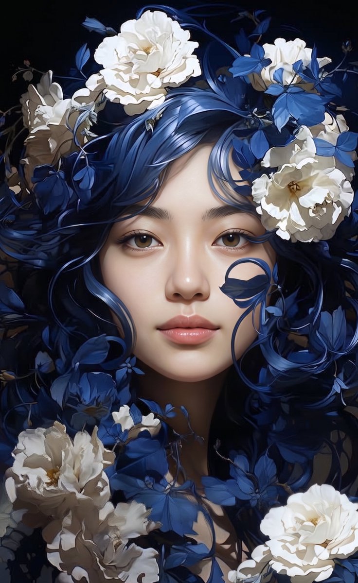 Game Asset - Ethereal Floral Portrait — output 1