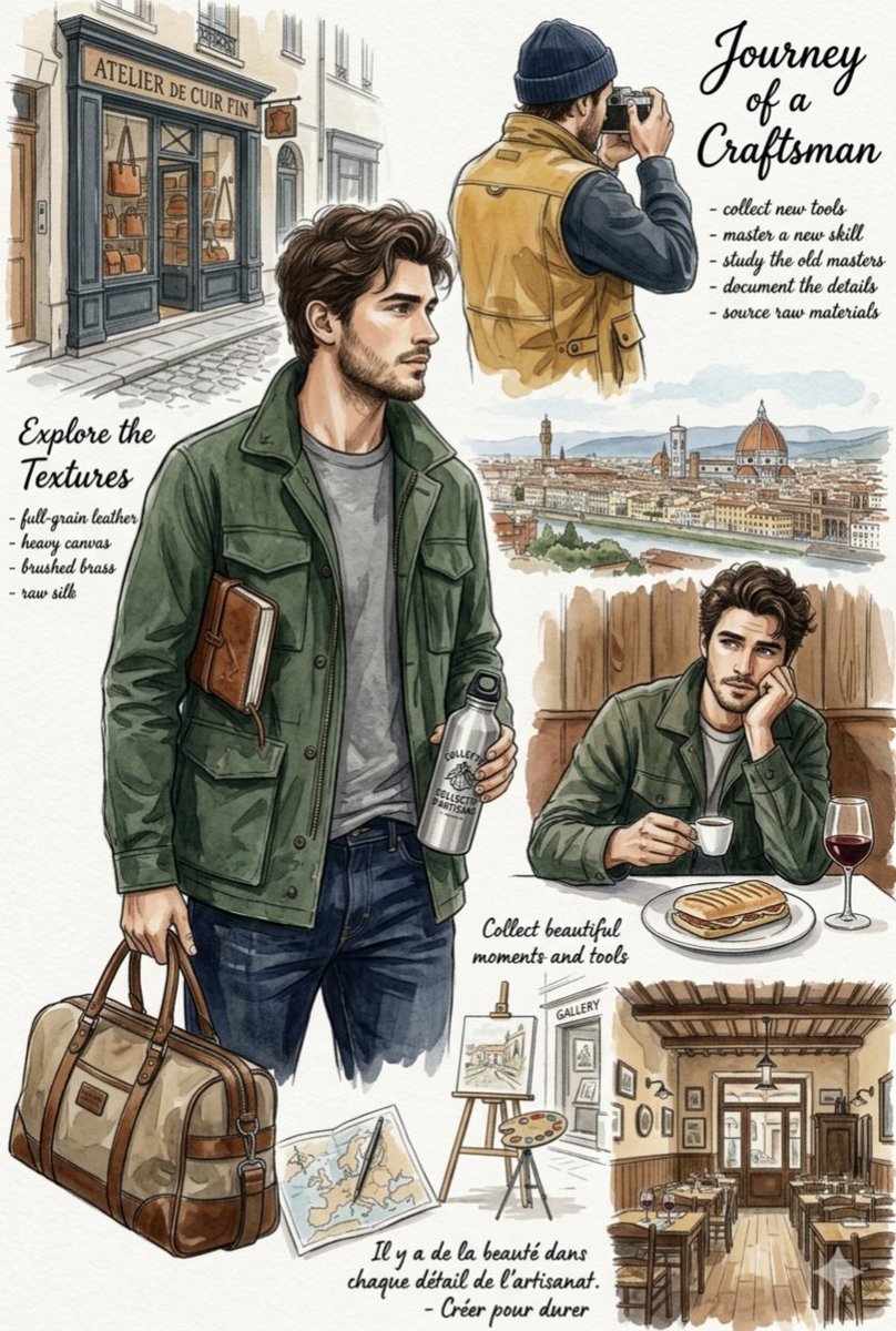 Infographic / Edu Visual - European Travel Lifestyle Moodboard — output 1