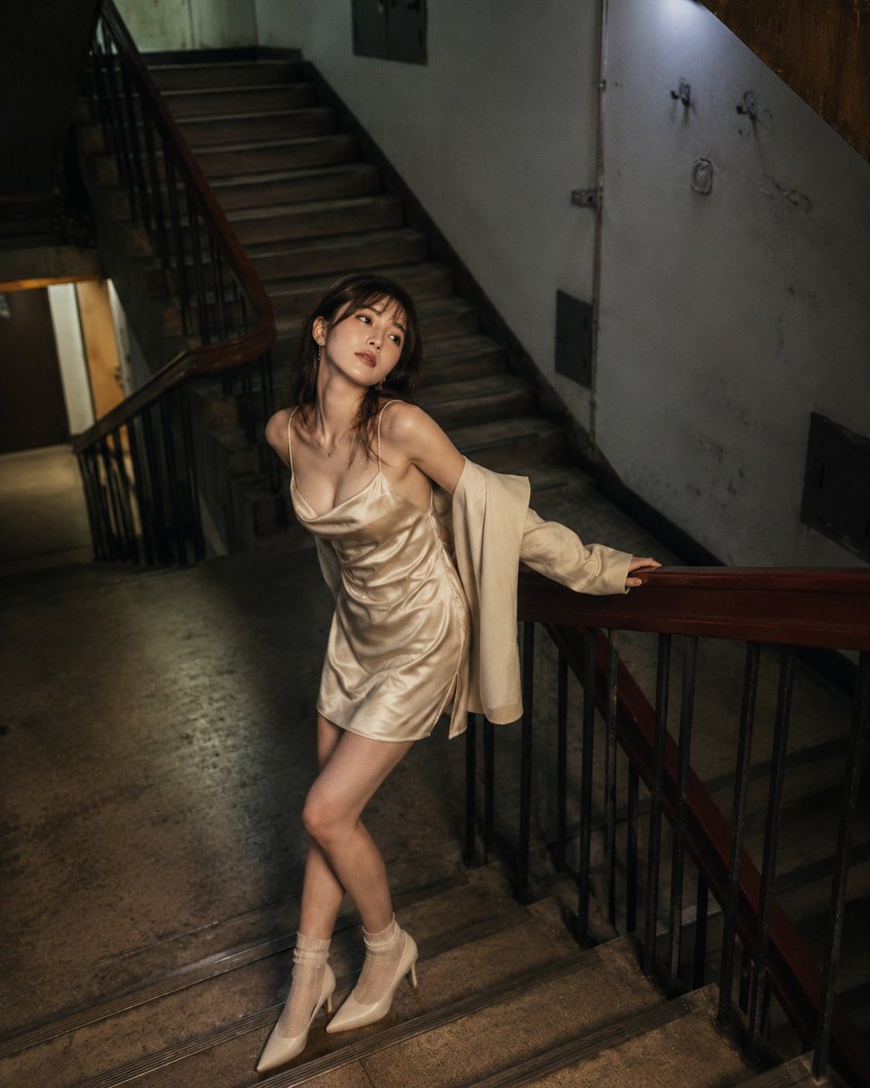 Social Media Post - Cinematic Evening Staircase Portrait — output 1