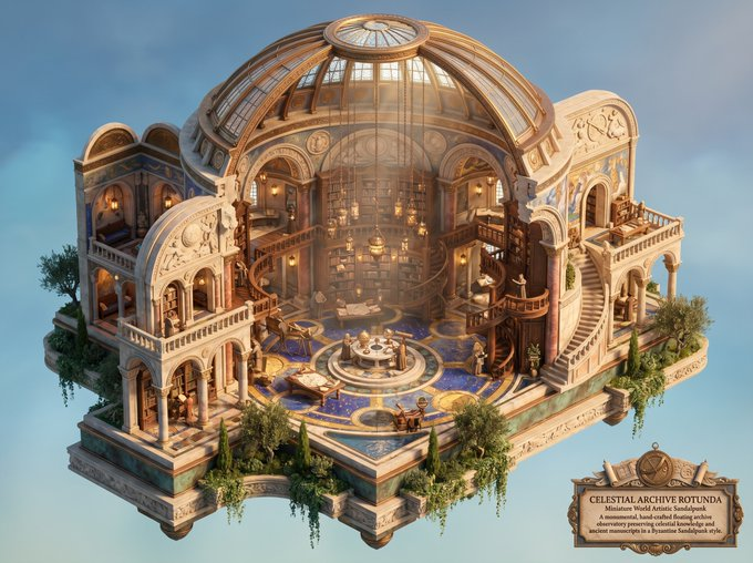 Game Asset - Celestial Archive Sandalpunk Miniature — output 1