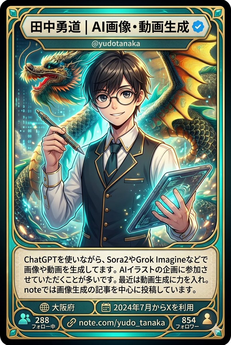 Profile / Avatar - Character Card Generation from Profile Image — output 1