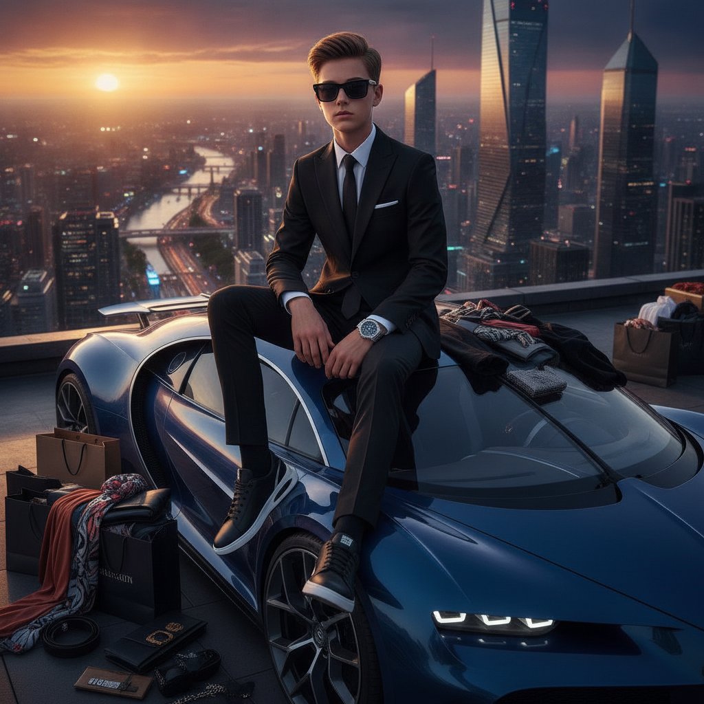Product Marketing - Futuristic Luxury Supercar Lifestyle — output 1