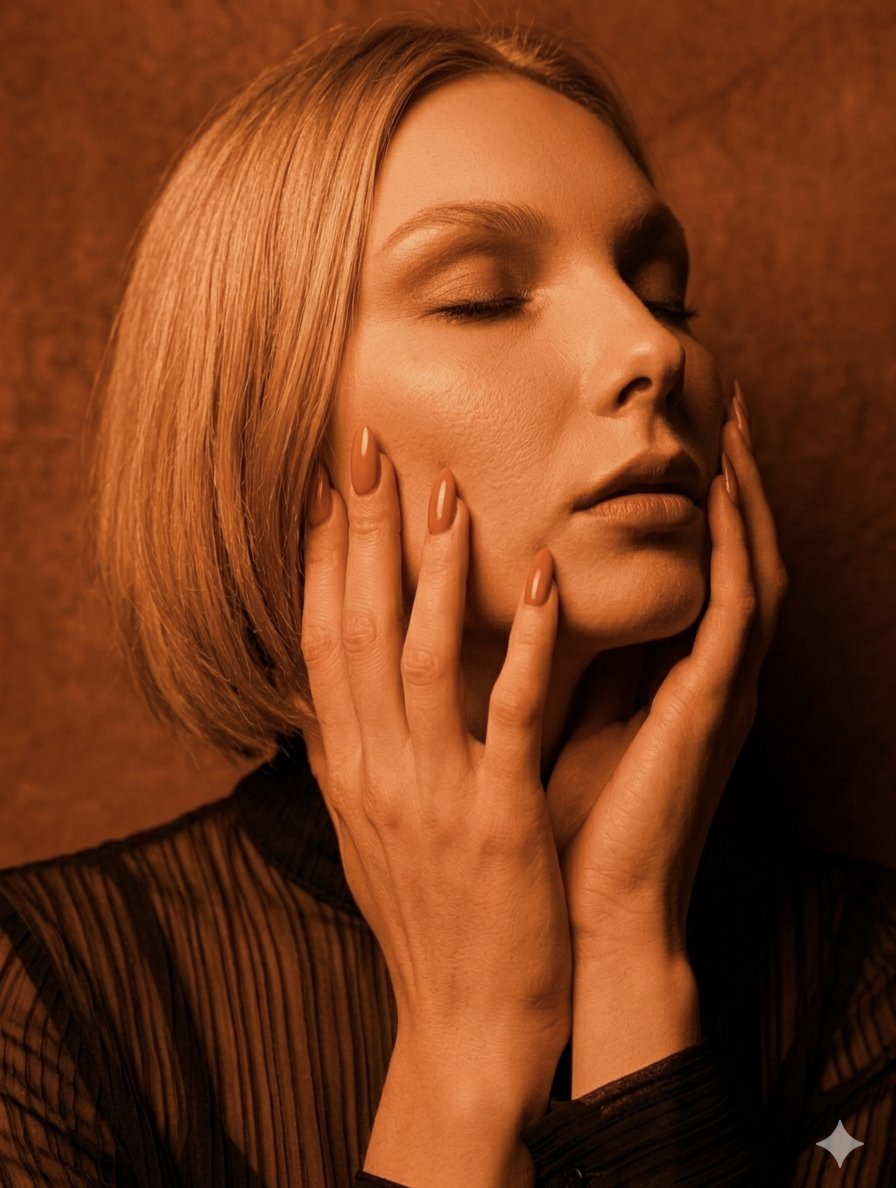 Profile / Avatar - Monochromatic Amber Studio Portraits — output 1