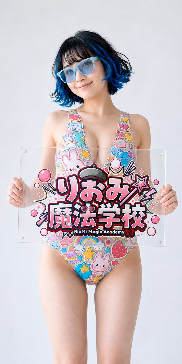Profile / Avatar - Kawaii Academy Acrylic Sign Portrait — output 1